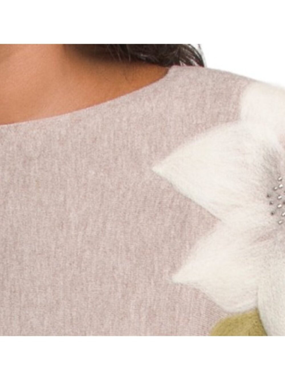 AAEDA Flower Embroidery Dolman Three-quarter Sleeve - Picture 3 of 4